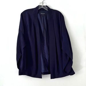 Eileen Fisher Silk Kimono Navy Jacket sz L